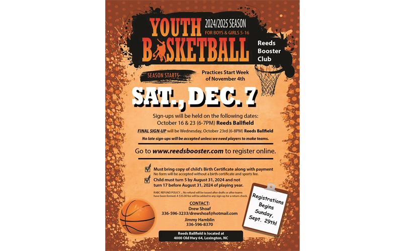 2024-2025 BASKETBALL REGISTRATION NOW OPEN!